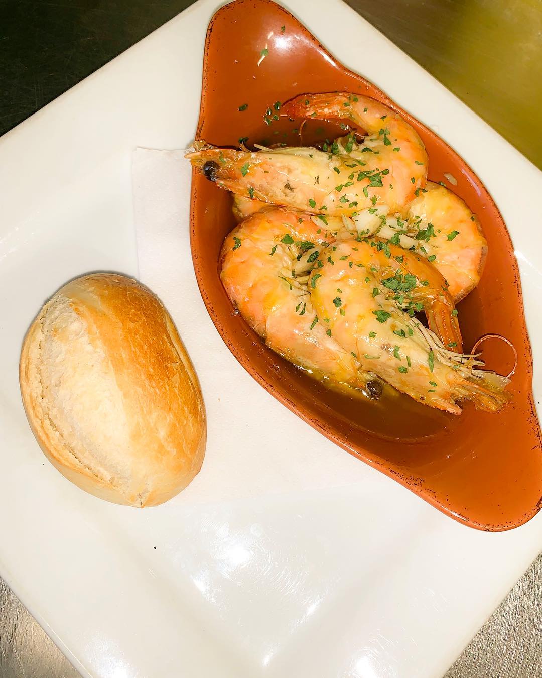 Esperantos Bistro in Ainsdale. Starter Crevettes