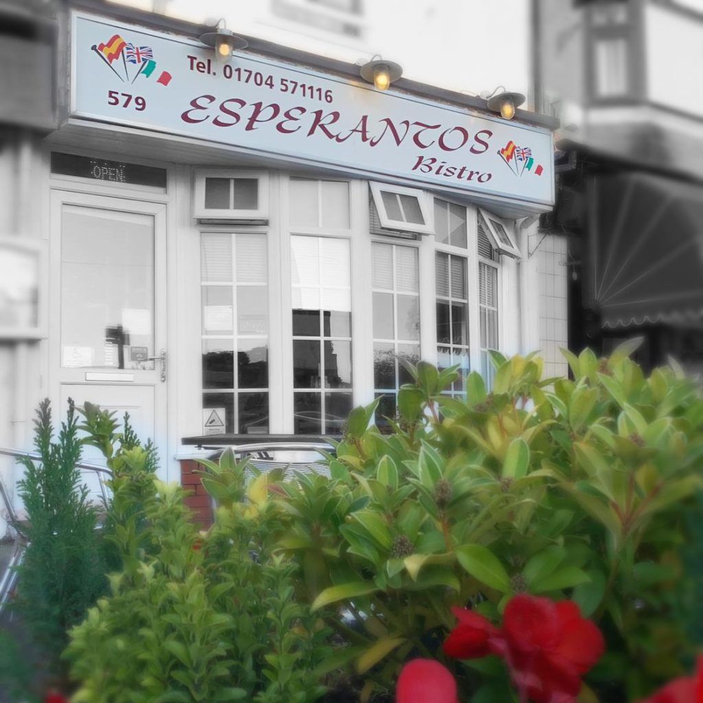 Esperantos Bistro in Ainsdale, Southport, UK. International Restaurant. Outside