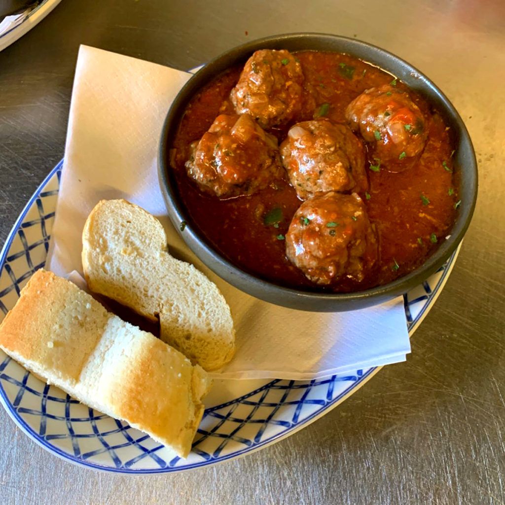 Authentic Spanish Tapas served all day at Esperantos Bistro in Ainsdale. Albondigas (Spanish Meatballs)