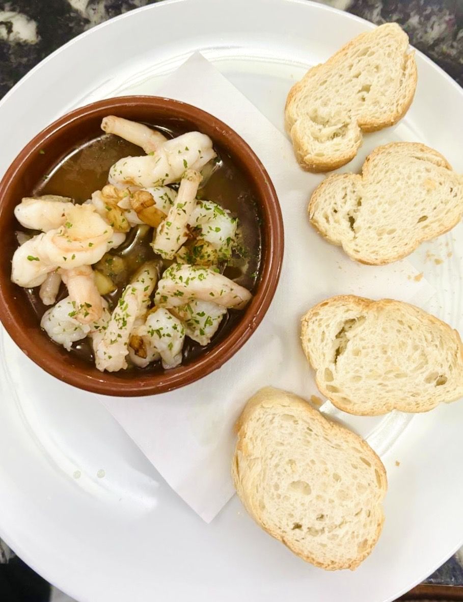 gambas al ajillo delicioso in esperantos bistro ainsdale